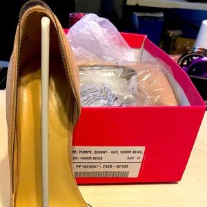 Beige and Clear Pump